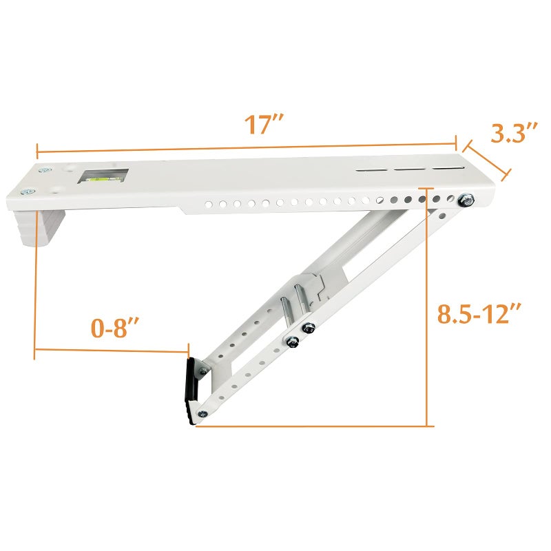 Foozet Window Air Conditioner Support Bracket Heavy Duty, Up to 165 lbs, Fits Up to 24K btu A/C Unit - Image 5
